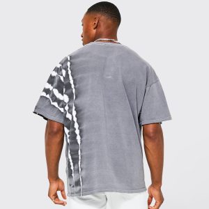 Oversized Washed Wyoming Print T-shirt