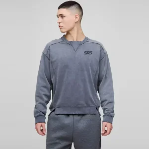 Oversized Boxy Exposed Seam Sweater