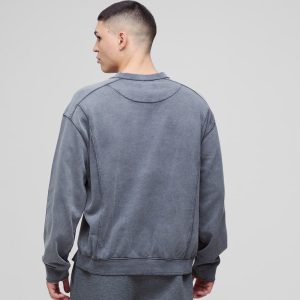 Oversized Boxy Exposed Seam Sweater