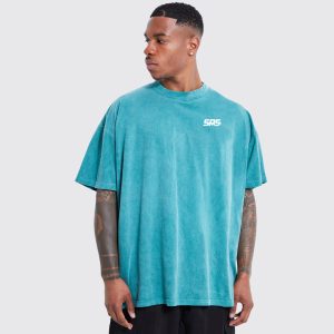 Oversized Boxy Half Sleeve Varsity T-Shirt