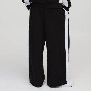Extreme Wide Leg Grunge Varsity Jogger