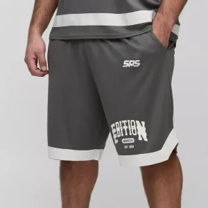 Baggy Long Length Nylon Cargo Shorts