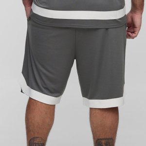 Baggy Long Length Nylon Cargo Shorts