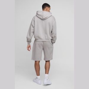 Regular Fit Man Graphic Flared Stacked Hooded Tracksuit